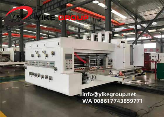 चीन YIKE GROUP 100pcs स्पीड स्वचालित लीड एज फ्लेक्सो प्रिंटर स्लॉटर मशीन, कार्टन बॉक्स मशीन फैक्टरी