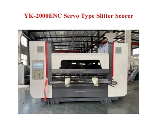 YK-2000 ENC स्पीड 250m/min सर्वो प्रकार स्लिटर स्कोरर के लिए नालीदार कार्डबोर्ड उत्पादन लाइन