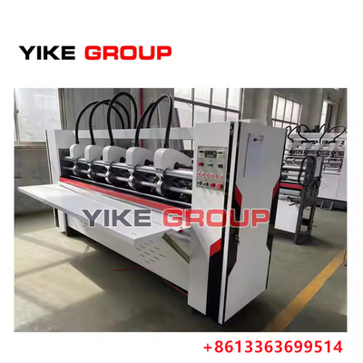 YIKE GROUP 3000MM 4/6 मैनुअल क्रैसर स्कोरर पतली ब्लेड स्कोरर मशीन इलेक्ट्रिक चाकू के साथ समायोजित करें