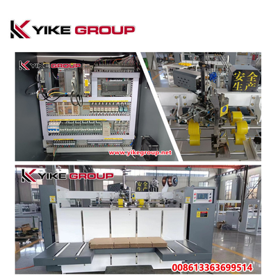 YIKE GROUP 2000 मिमी अर्ध स्वचालित घुमावदार बॉक्स सिलाई मशीन