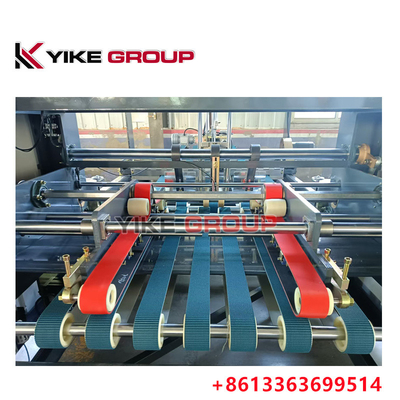 गर्म बिक्री YIKE GROUP 1400x2800mm नालीदार कार्टन बॉक्स ऑटो फोल्डर ग्लूयर मशीन