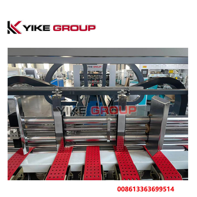 गर्म बिक्री YIKE GROUP 1400x2800mm नालीदार कार्टन बॉक्स ऑटो फोल्डर ग्लूयर मशीन