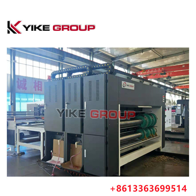 YK-1426 चेन टाइप फ्लेक्सो प्रिंटर स्लॉटर मशीन कार्टन बॉक्स प्रिंटिंग मशीन