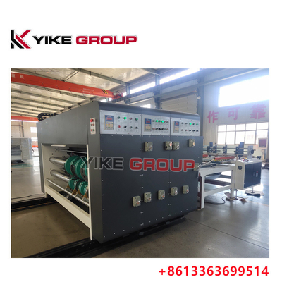 YK-1426 चेन टाइप फ्लेक्सो प्रिंटर स्लॉटर मशीन कार्टन बॉक्स प्रिंटिंग मशीन