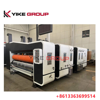 YK-1424 हाई स्पीड फ्लेक्सो प्रिंटर स्लॉटर डाई कटर मशीन कार्टन बॉक्स बनाना