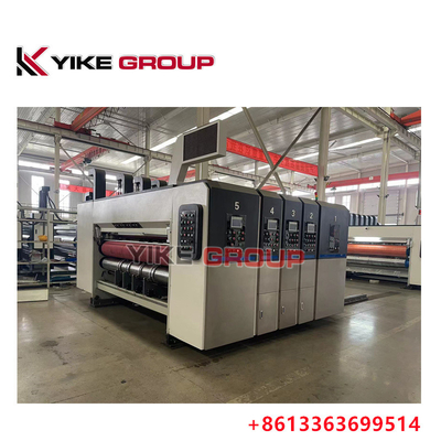 YK-1424 हाई स्पीड फ्लेक्सो प्रिंटर स्लॉटर डाई कटर मशीन कार्टन बॉक्स बनाना