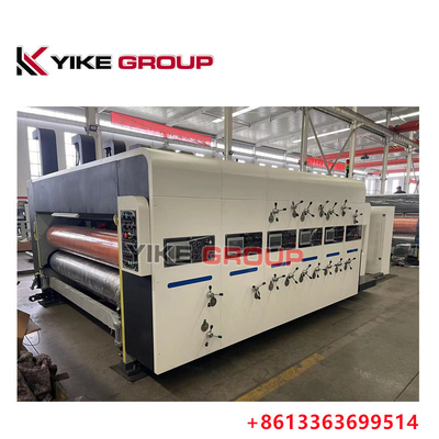 YK-1424 हाई स्पीड फ्लेक्सो प्रिंटर स्लॉटर डाई कटर मशीन कार्टन बॉक्स बनाना