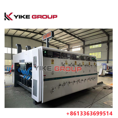 YK-1426 लीड एज फ्लेक्सो प्रिंटर स्लॉटर कार्टन बॉक्स बनाने के लिए डाई कटर मशीन