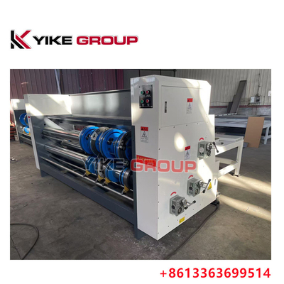 1400x2600MM नालीदार कार्टन बॉक्स बनाने की मशीन चेन प्रकार फ्लेक्सो प्रिंटर स्लॉटर मशीन