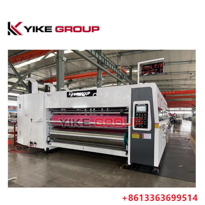 YK-1224 150 पीसी/मिन 4 रंग फ्लेक्सो प्रिंटर स्लॉटर मशीन कार्टन बॉक्स बनाने की मशीन