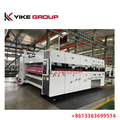 YIKE GROUP स्वचालित फ्लेक्सो प्रिंटर स्लॉटर डाई कटर मशीन 200pcs/min