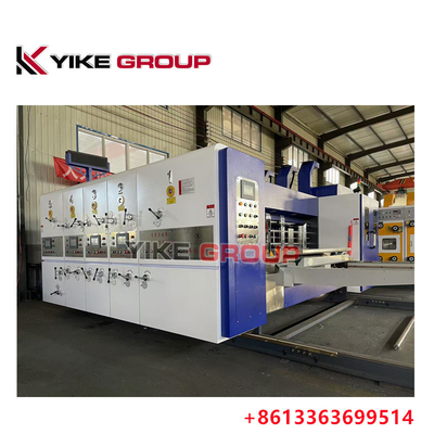 YK-1224 हाई स्पीड फ्लेक्सो 3 कलर प्रिंटर YIKE GROUP से कार्टन बॉक्स बनाने के लिए स्लॉटर मशीन