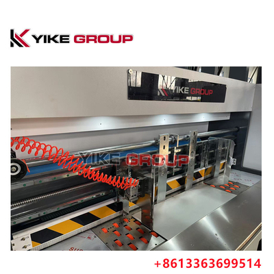 अधिकतम मुद्रण आकार 1450X2500 स्वचालित लीड एज Flexo 3 रंग Slotter Diecutter मशीन