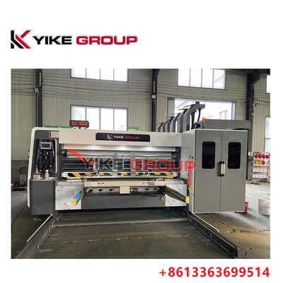 अधिकतम मुद्रण आकार 1450X2500 स्वचालित लीड एज Flexo 3 रंग Slotter Diecutter मशीन