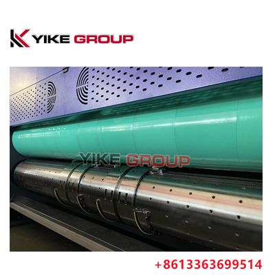 अधिकतम मुद्रण आकार 1450X2500 स्वचालित लीड एज Flexo 3 रंग Slotter Diecutter मशीन