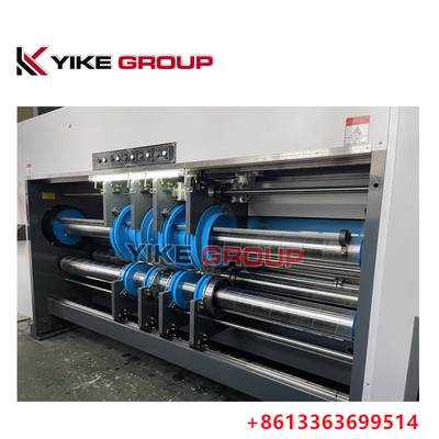 अधिकतम मुद्रण आकार 1450X2500 स्वचालित लीड एज Flexo 3 रंग Slotter Diecutter मशीन