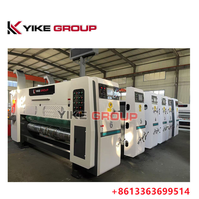 डिजाइन गति 150pcs/MinYK-1425 स्वचालित फ्लेक्सो प्रिंटिंग स्लॉटिंग चाकू मशीन के साथ मरने काटना