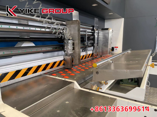 डिजाइन गति 150pcs/MinYK-1425 स्वचालित फ्लेक्सो प्रिंटिंग स्लॉटिंग चाकू मशीन के साथ मरने काटना