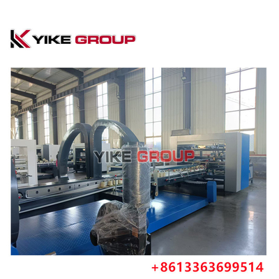 स्वचालित कार्टन बॉक्स फ़ोल्डर Gluer मशीन, नालीदार बॉक्स तह मशीन 180 मीटर / मिनट