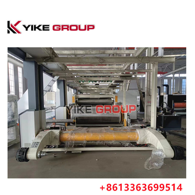 YK-2500 रील पेपर अनवाइडर हाइड्रोलिक शाफ्टलेस मिल रोल स्टैंड का उपयोग नालीदार कार्डबोर्ड प्लांट के लिए