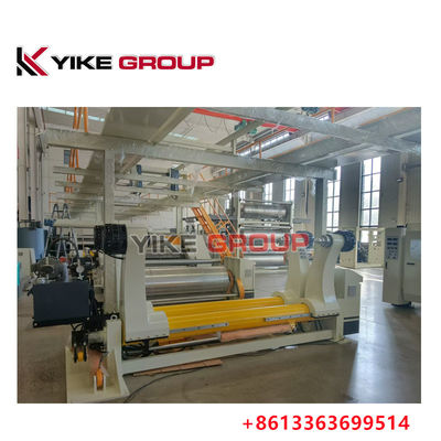 YIKE GROUP V6B 2200MM शफ्टलेस हाइड्रोलिक मिल रोल स्टैंड के लिए नालीदार कार्डबोर्ड उत्पादन लाइन